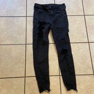 Black AE skinny jeans